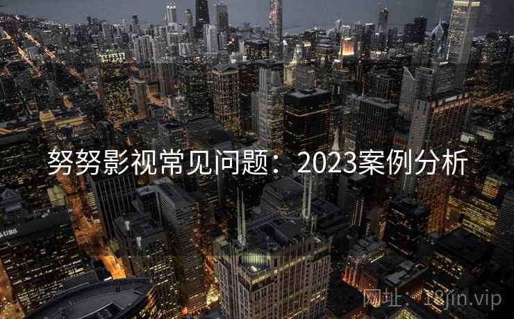 努努影视常见问题:2023案例分析